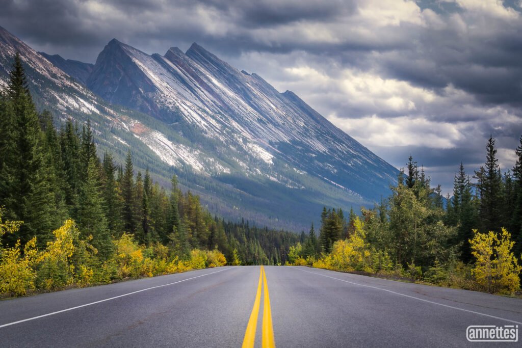 Mountain photography prints of Endless Chain Ridge as seen from Icefields Parkway, the Canadian Rockies