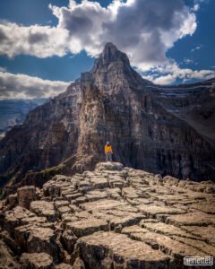 From the top of Devil's Thumb looking towards Mount Whyte, Banff National Park.