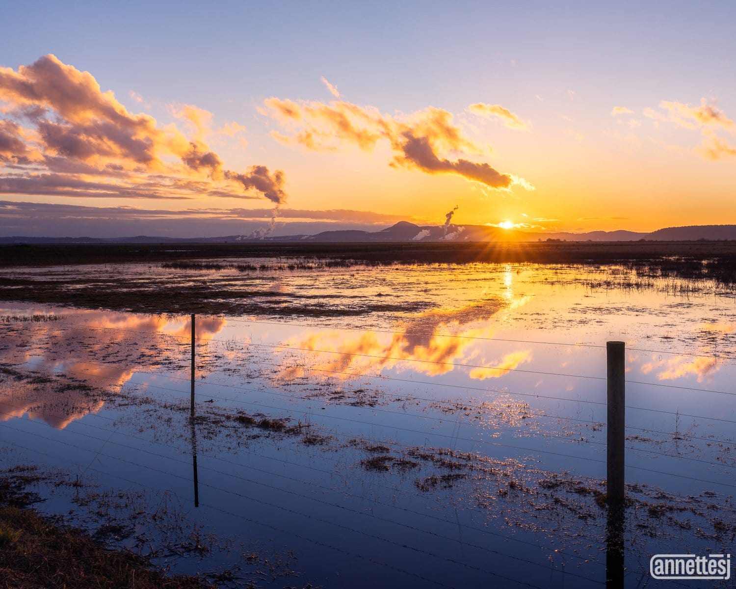Landscape photos for sale of suset in Skagit Valley, Washington