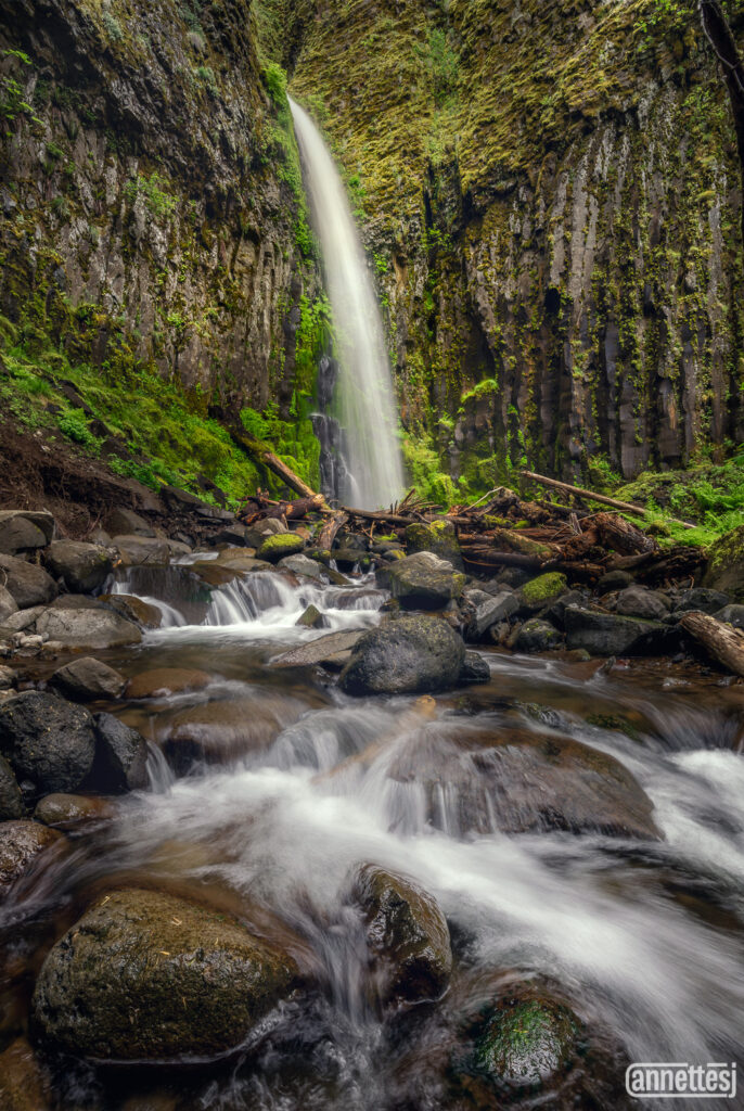 The Waters Journey Dry Creek Falls of the Columbia River Gorge, Oregon.